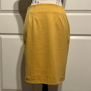 Halogen Nordstrom Pencil Skirt Mustard Yellow Size 4